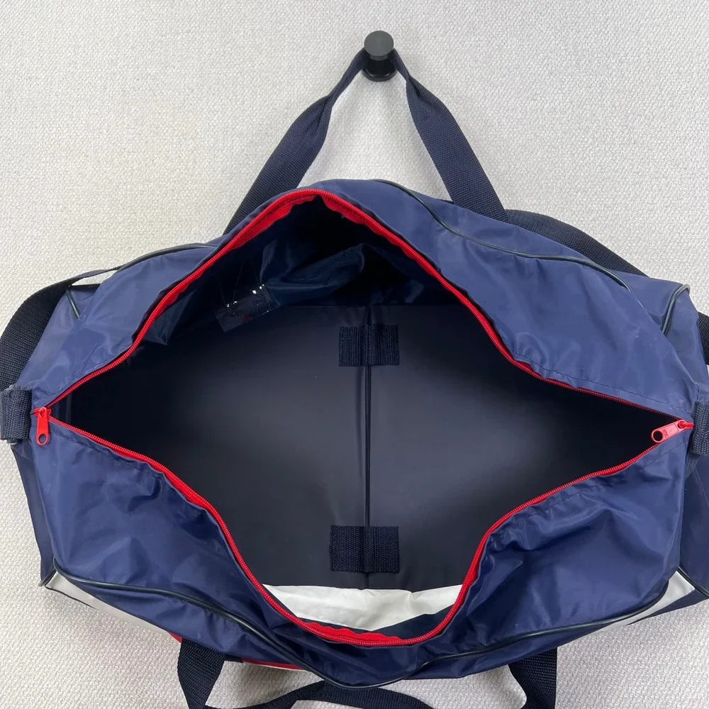 VTG 90s Jafra Promo Duffle Bag USA Patriotic Gym Bag Colorblock Olympics Retro